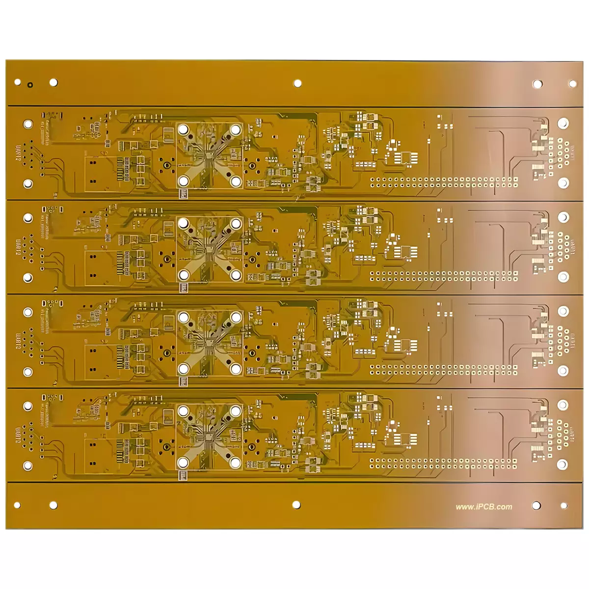 Yellow FR-4 circuit board